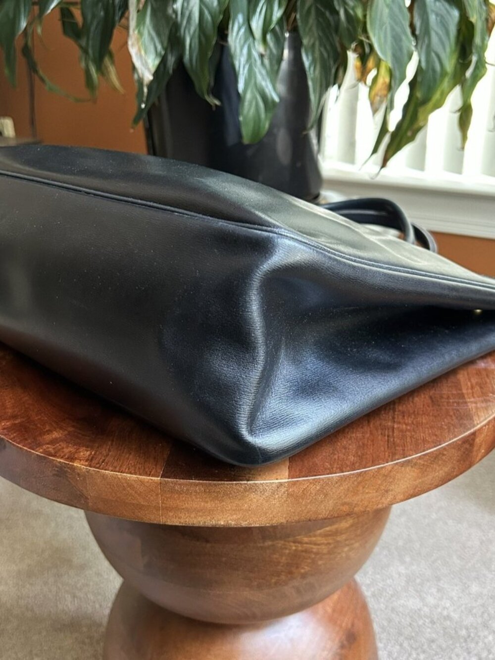 LONGCHAMP Roseau Leather Tote, Black - Picture 14 of 14